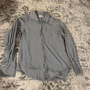 NILI LOTAN STRIPE BUTTON DOWN NWOT